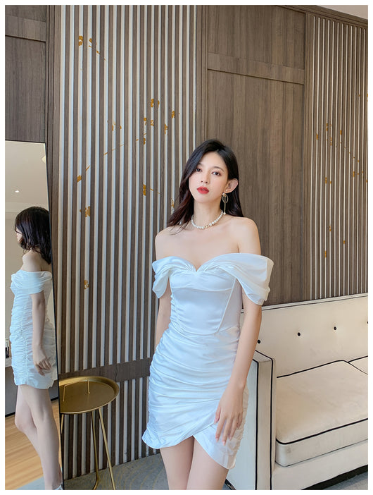 Vestido Tubo Satinado Diosa del Temperamento para Mujer - Image 22