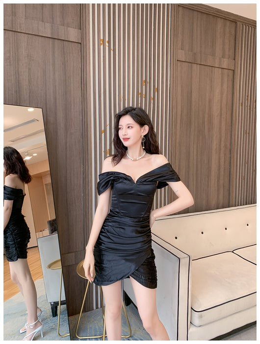 Vestido Tubo Satinado Diosa del Temperamento para Mujer - Image 24