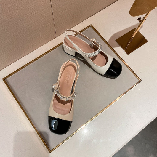 Sandalias Mary Jane con Tacón Bajo y Punta Redonda - Image 10