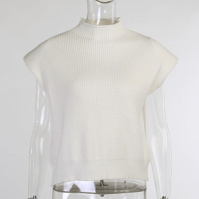 Suéter Cuello Alto Manga Corta para Mujer - Image 26