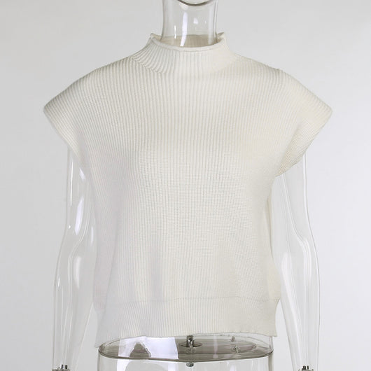 Suéter Cuello Alto Manga Corta para Mujer - Image 26