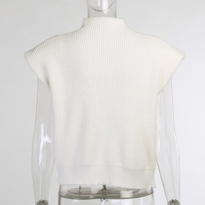 Suéter Cuello Alto Manga Corta para Mujer - Image 28