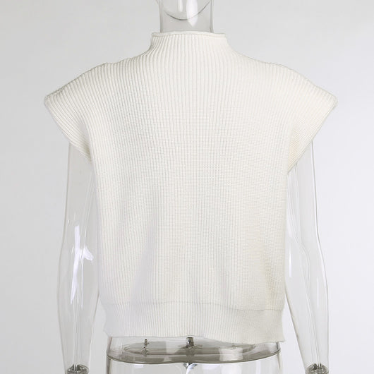 Suéter Cuello Alto Manga Corta para Mujer - Image 28