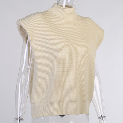 Suéter Cuello Alto Manga Corta para Mujer - Image 30