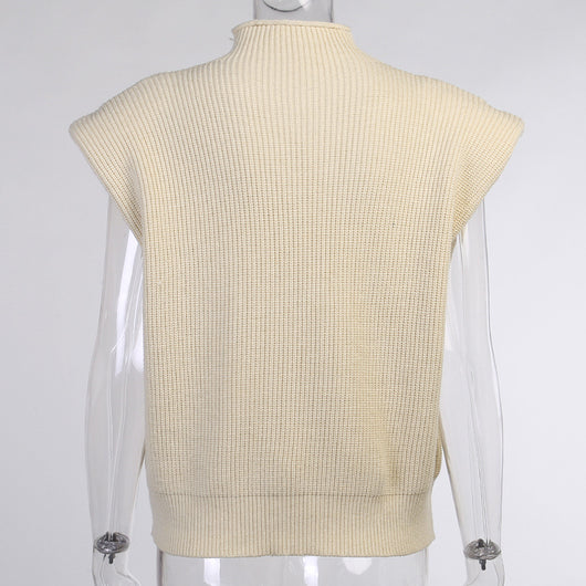 Suéter Cuello Alto Manga Corta para Mujer - Image 31