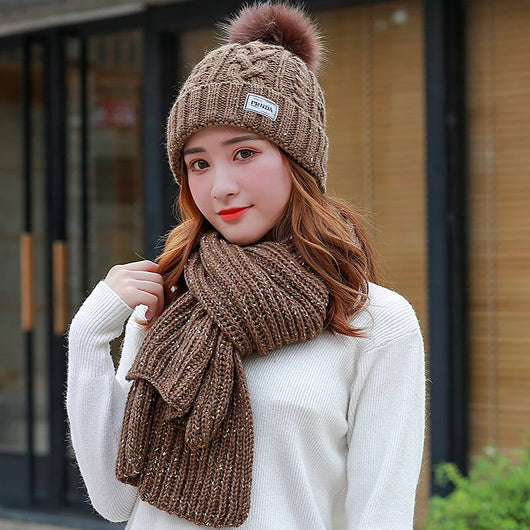 Gorro y Bufanda Larga de Lana para Mujer - Image 6