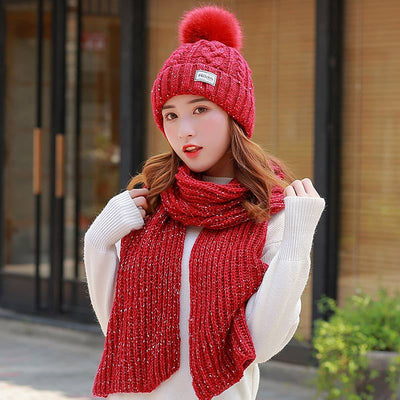 Gorro y Bufanda Larga de Lana para Mujer - Image 7