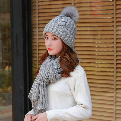 Gorro y Bufanda Larga de Lana para Mujer - Image 8