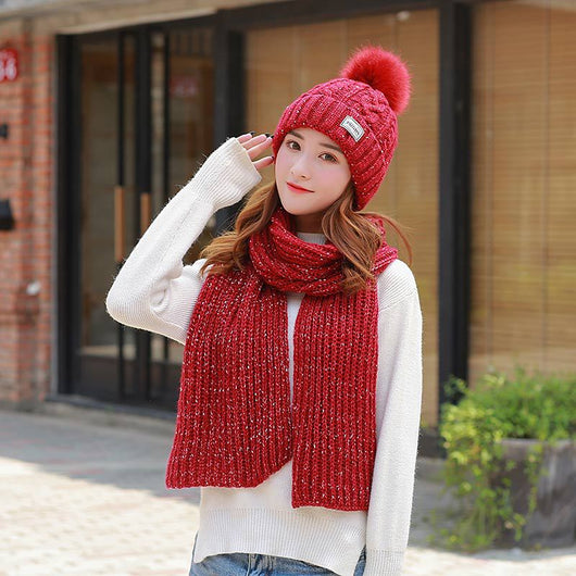 Gorro y Bufanda Larga de Lana para Mujer - Image 10