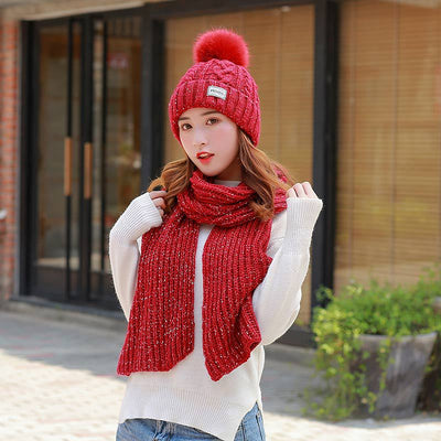 Gorro y Bufanda Larga de Lana para Mujer - Image 11