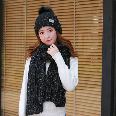 Gorro y Bufanda Larga de Lana para Mujer - Image 17