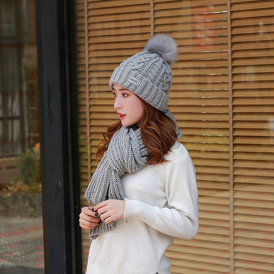 Gorro y Bufanda Larga de Lana para Mujer - Image 18