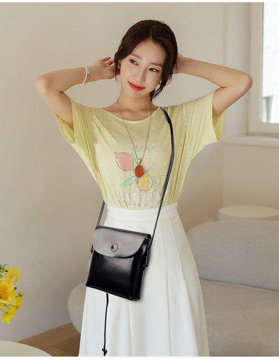 Bolso Mensajero de Cuero Suave para Mujer - Estilo Contemporáneo - Image 12