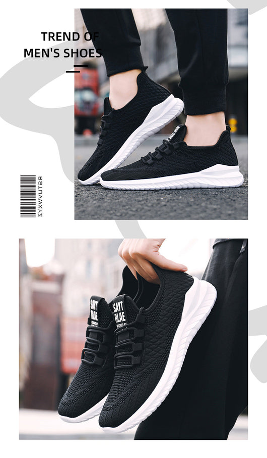 Zapatillas de Running Tejidas Volantes con Cordones para Hombre - Image 13