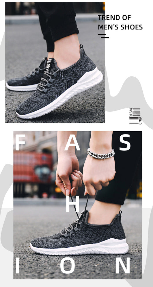 Zapatillas de Running Tejidas Volantes con Cordones para Hombre - Image 15