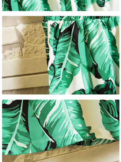 Conjunto de Playa Talla Grande: Short Floral y Camisa Estilo Japonés - Image 14