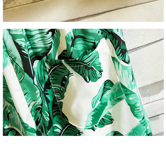 Conjunto de Playa Talla Grande: Short Floral y Camisa Estilo Japonés - Image 15