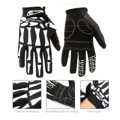 Guantes de Motocicleta Full Finger con Protección de Cráneo - Image 6