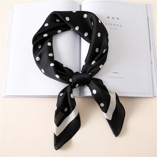 Pañuelo de Seda Satinado con Moño - Accesorio Elegante Multifuncional - Image 5