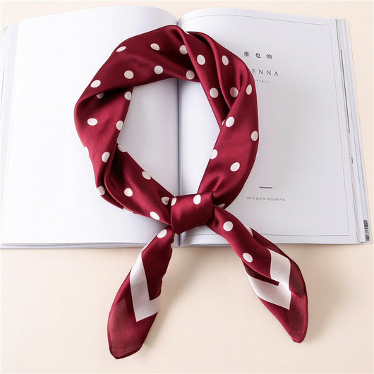 Pañuelo de Seda Satinado con Moño - Accesorio Elegante Multifuncional - Image 6