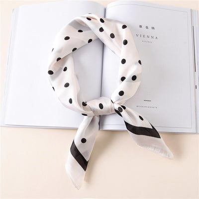 Pañuelo de Seda Satinado con Moño - Accesorio Elegante Multifuncional - Image 7