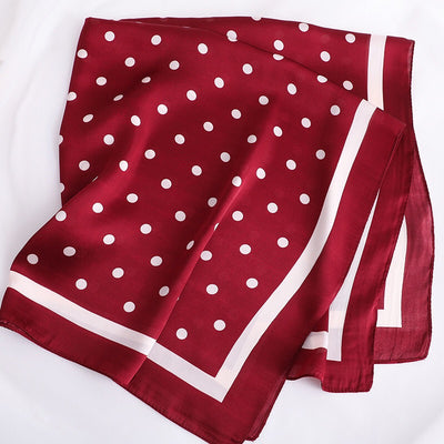 Pañuelo de Seda Satinado con Moño - Accesorio Elegante Multifuncional - Image 13