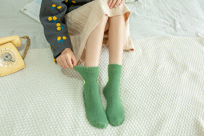Calcetines Tubo de Terciopelo Imitación Visón - Image 11