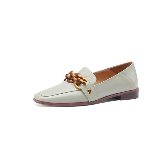 Zapatos Planos con Punta Cuadrada y Hebilla Metálica - Image 31