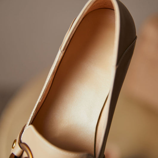 Zapatos Planos con Punta Cuadrada y Hebilla Metálica - Image 36
