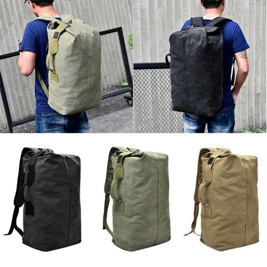 Mochila de Senderismo Unisex Gran Capacidad - Bolsa de Viaje Canvas para Camping y Escalada - Image 12