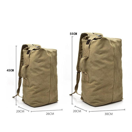 Mochila de Senderismo Unisex Gran Capacidad - Bolsa de Viaje Canvas para Camping y Escalada - Image 23