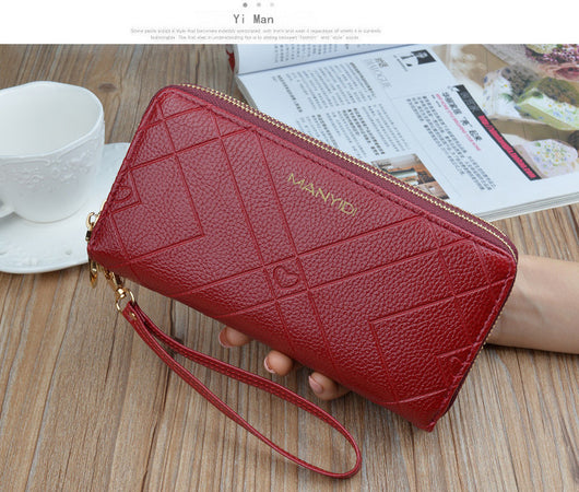 Cartera Doble Cierre para Mujer con Dos Compartimentos - Image 18