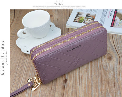 Cartera Doble Cierre para Mujer con Dos Compartimentos - Image 24