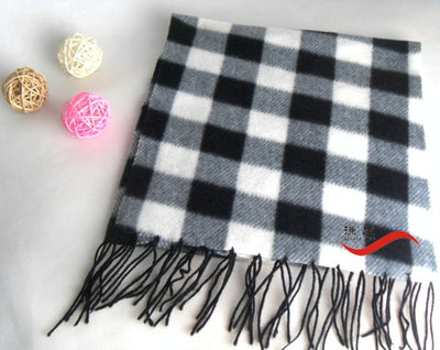 Bufanda Reversible de Terciopelo a Cuadros para Hombre y Mujer - Image 10