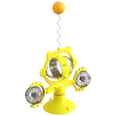 Juguete Interactivo para Gatos con Pelota Dispensadora y Molinete - Image 11
