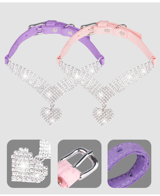 Collar para Gato con Diamantes y Ante Suave - Diseño Elegante Brilla - Image 7