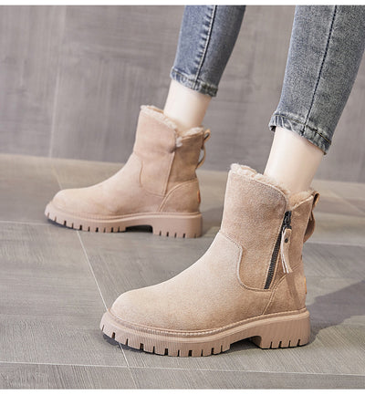 Botas de Nieve para Mujer con Forro de Pelaje y Algodón Acolchado - Image 9