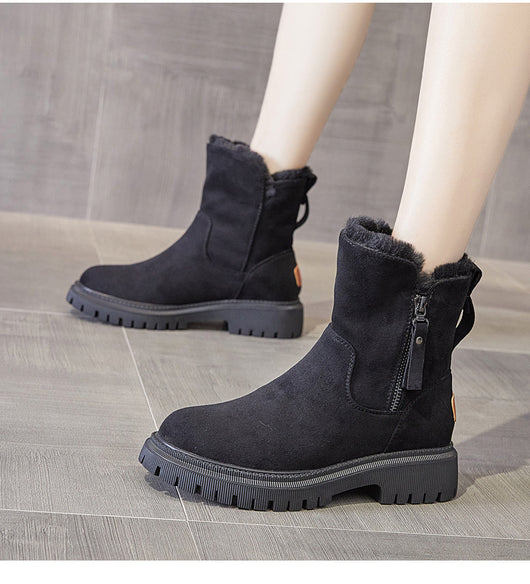 Botas de Nieve para Mujer con Forro de Pelaje y Algodón Acolchado - Image 16