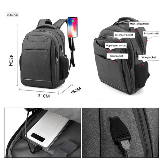 Mochila de Viaje Moderna de Gran Capacidad para Hombre - Image 7