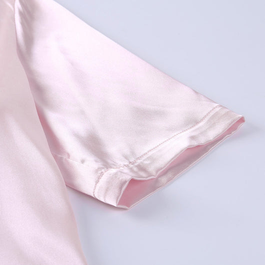 Blusa de Satén con Botones en Colores Sólidos - Estilo Europeo y Americano - Image 26