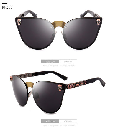 Gafas de Sol Calavera con Marco Metálico - Image 9