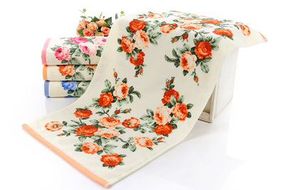 Toalla de Baño Algodón con Estampado de Peonía - Image 3