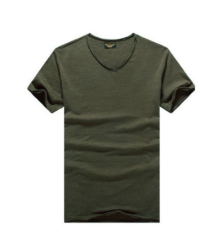 Camiseta Básica de Algodón Puro Cuello Redondo Diseño Minimalista - Image 20
