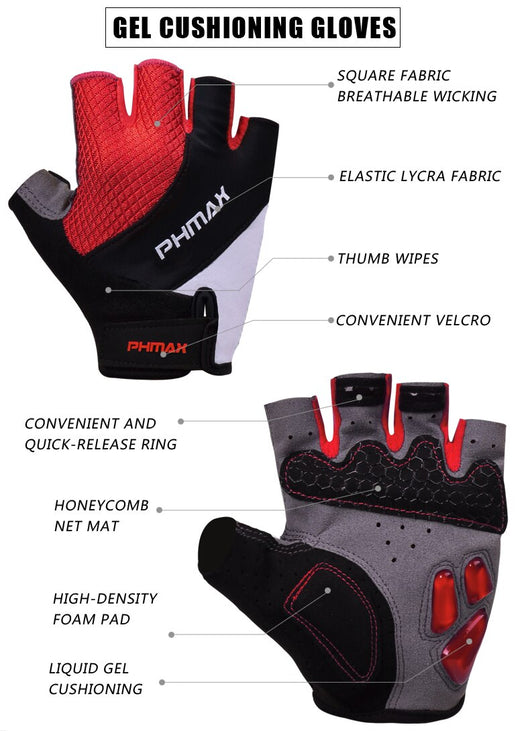 Guantes de Ciclismo Medio Dedo para Verano - Image 10