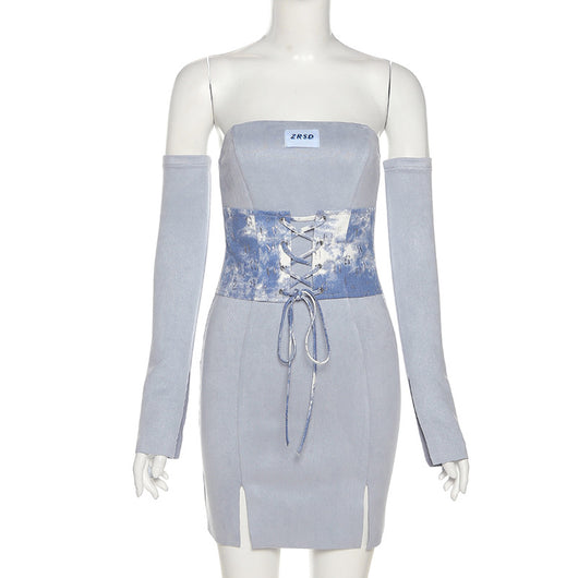 Vestido Ajustado con Abertura en Pecho y Cintura Marcada - Image 12
