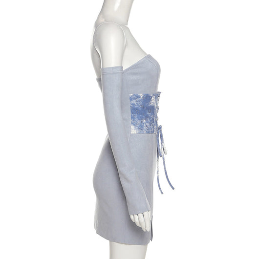Vestido Ajustado con Abertura en Pecho y Cintura Marcada - Image 13
