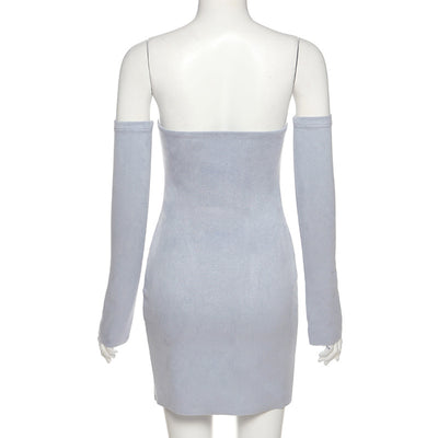 Vestido Ajustado con Abertura en Pecho y Cintura Marcada - Image 14