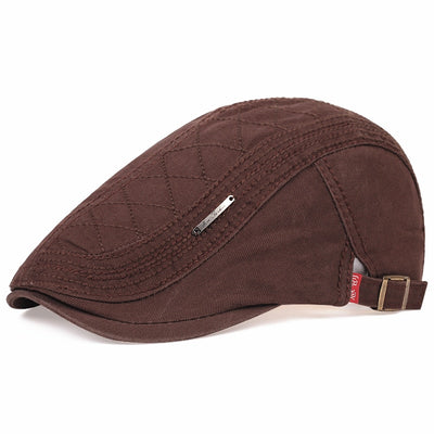 Gorra Retro de Cuadrícula Sólida - Protección Solar Elegante - Image 10