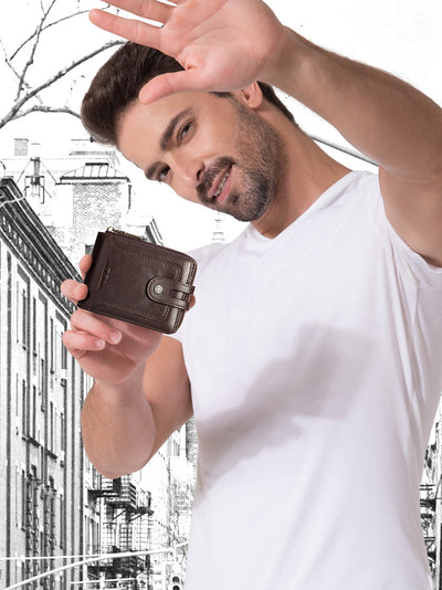 Billetera Corta de Cuero para Hombre con Protección Antirrobo - Image 7