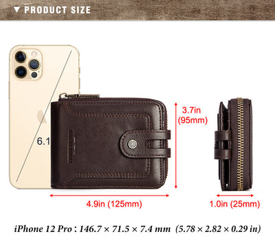 Billetera Corta de Cuero para Hombre con Protección Antirrobo - Image 9
